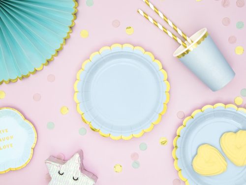 Poharak, világoskék, 220ml (1 db / 6 db.)