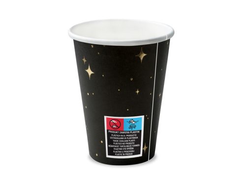 Poharak, fekete, 260 ml (1 db / 6 db)