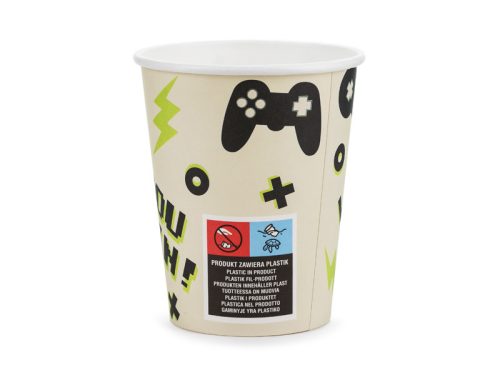 Cups Gamer, 220 ml, mix (1 pkt / 6 db.)