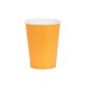 Egyszer használatos világos narancssárga papír poharak, 250 ml, 6 db
