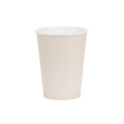 Beige papír poharak 250 ml, 6 darabos kiszerelés