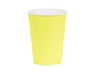 Sárga papír pohár 250 ml, 6 darabos csomag