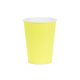 Sárga papír pohár 250 ml, 6 db-os csomag, egyszer használatos