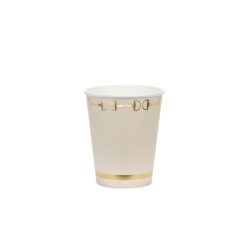 Paper cups Stirrups, beige, 220 ml (1 pkt / 6 pc.)