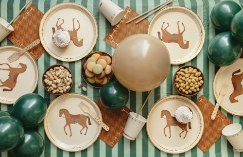 Paper cups Stirrups, beige, 220 ml (1 pkt / 6 pc.)