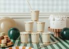 Paper cups Stirrups, beige, 220 ml (1 pkt / 6 pc.)