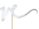 Tortatortabeszúró Love, ezüst, 17cm