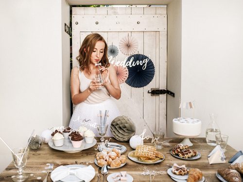 Tortatortabeszúró Love, ezüst, 17cm