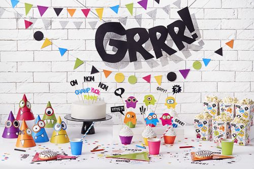 tortabeszúró Monsters - Beszédbuborékok, 13-21,5 cm (1 db / 6 db)