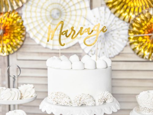 Mariage tortalap, arany, 22,5 cm