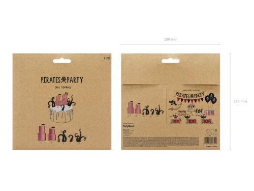 Tortadísz - kalóz hajó szörnyekkel  mix, 13,5-21cm (1 db / 5 db)