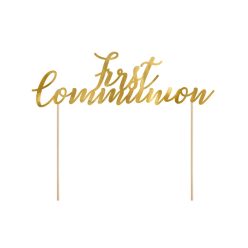 Tortatortabeszúró Elsőáldozás, arany, 21cm