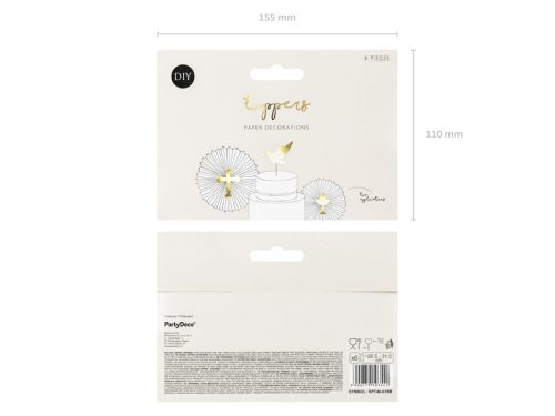 Tortafeltét Elsőáldozó, arany, 31,5 cm (1 db / 6 db)