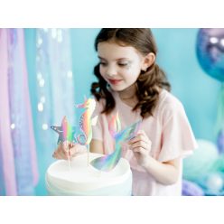tortabeszúró Mermaid, irizáló, 24,5 cm (1 db / 3 db)