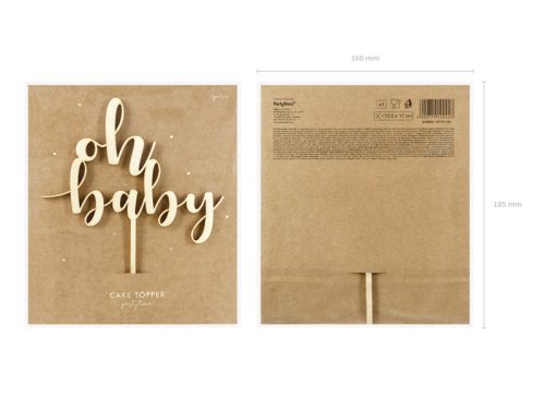 Fa topán Oh baby, 17cm