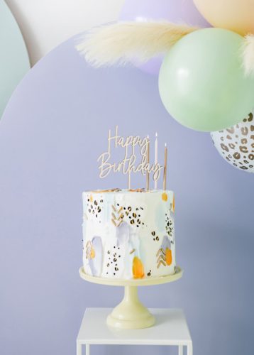 Fa tortabeszúró Boldog születésnapot, 16,5 cm