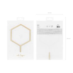 Fa  hatszög alakú tortabeszúró, 24cm