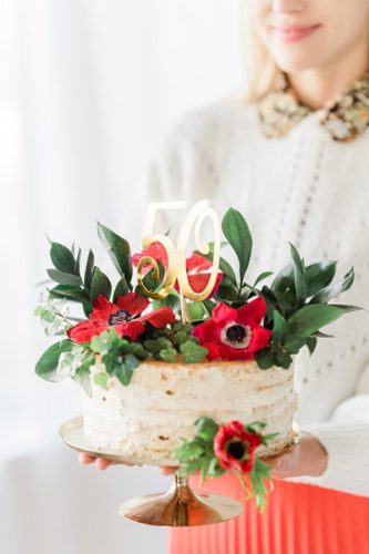 Tortatortabeszúró ''50'', arany, 20,5 cm