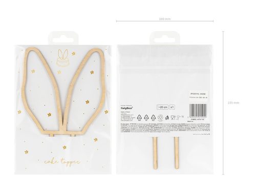 Fa tortabeszúró Nyuszifül, 20 cm