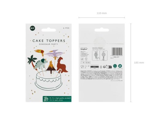 Tortalapát Dinosaurs, 8-12 cm, mix (1 pkt / 6 db.)