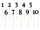 Asztalszámok, fekete, 24-26cm (1 pkt / 11 db.)