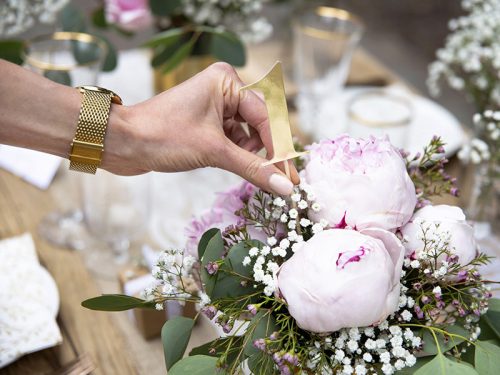 Asztali számok, arany, 25,5-26,5 cm (1 pkt / 11 db.)