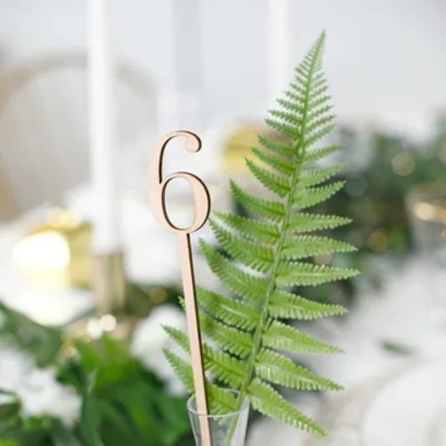 Fa asztalszámok, 25 cm (1 pkt / 10 db.)