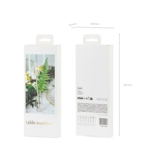 Fa asztalszámok, 25 cm (1 pkt / 10 db.)