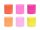 Crepe Paper 5cm/10m, set of 6 pcs., summer colors mix (1 pkt / 6 pc.)