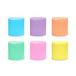 Pasztell színekű krepppapír szett, 5 cm x 10 m, 6 db