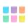 Crepe Paper 5cm/10m, set of 6 pcs., pastel rainbow mix (1 pkt / 6 pc.)