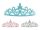 Princess Crowns, átmérő 19-20 cm (1 db / 3 db)