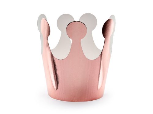 Crown Party, rose gold, 6cm (1 db / 6 db.)