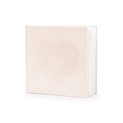 Vendégkönyv, világos rózsaszín, 22 lap