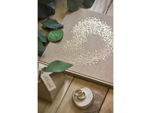 Vendégkönyv, 20,5 x 20,5 cm, 22 lap