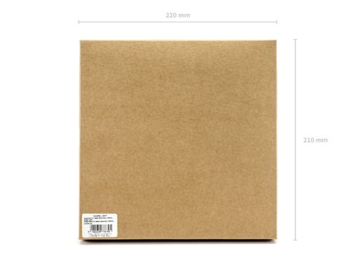 Vendégkönyv Édes emlékekhez, 20,5x20,5 cm, púderrózsaszín, 22 oldal