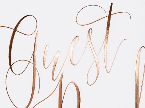 Vendégkönyv, 20x24,5cm, fehér, 22 lap