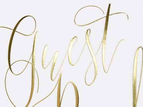 Vendégkönyv, 20x24,5cm, fehér, 22 lap