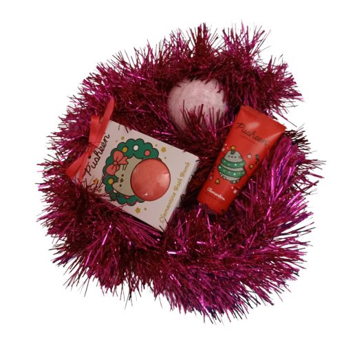 Pusheen Macska kényeztető karácsonyi ajándékcsomag - borsmenta illat