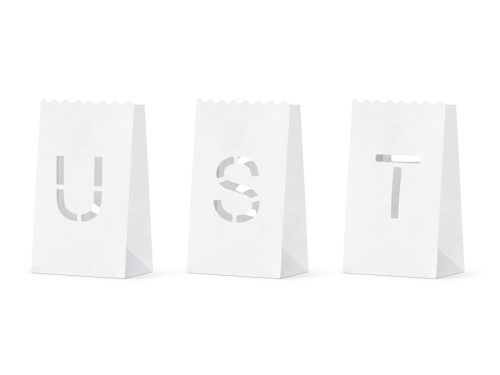 Lámpák, gyertyazsákok - Just Married, 11,5x19x7cm (1 db / 11 db)