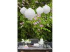LED-es Fehér színű papír lampion 20 cm