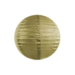 Papír lámpa, arany, 25 cm