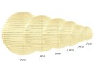 Krém színű papír lampion 25cm
