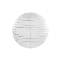 Fehér színű papír lampion 35 cm