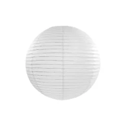 Fehér színű papír lampion 35 cm