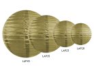 Arany színű papír lampion 35 cm
