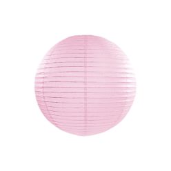 Világos rózsaszín papír lampion, 35cm