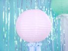 Világos rózsaszín papír lampion, 35cm