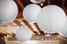 Paper lantern, white, 45cm