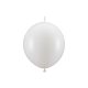 Linking balloons, 28 cm, Metallic Pure White (1 pkt / 20 pc.)